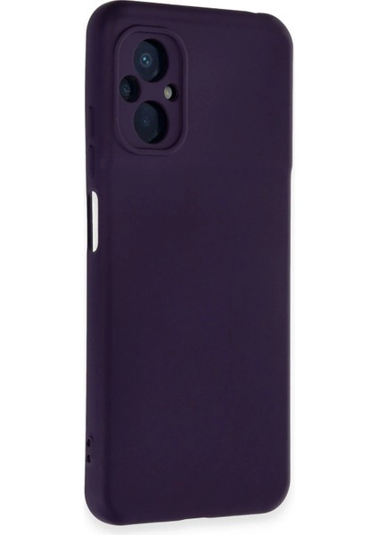 Xiaomi Poco M5 Kılıf Nano Içi Kadife Silikon - Mor Bstmy