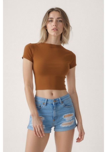 Bisiklet Yaka Kısa Kol T-Shirt