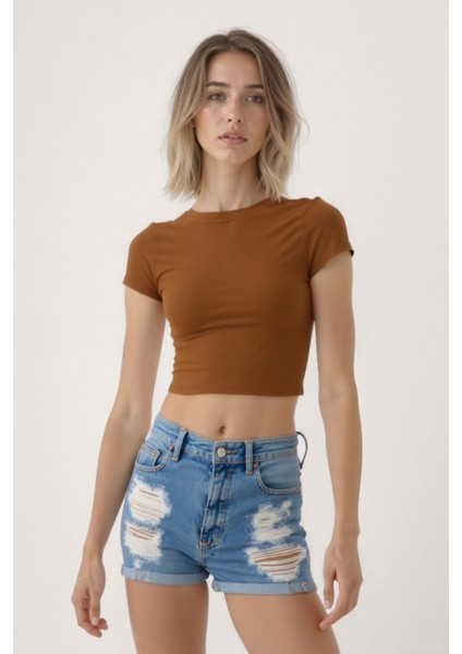 Bisiklet Yaka Kısa Kol T-Shirt modelleri