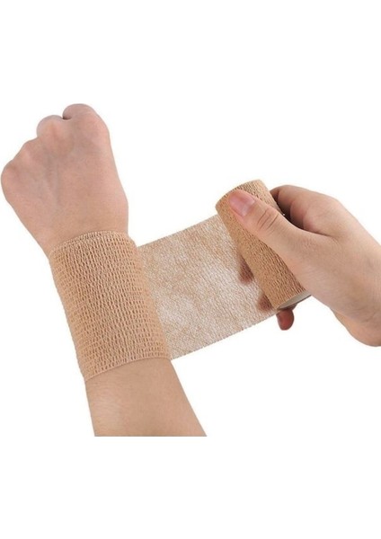 Koban Bandajı Kendinden Yapışkanlı Bandaj Coban Bandajı Sargı Bandajı Sargı Bilek 10CMX4.5 M. 1 Ade