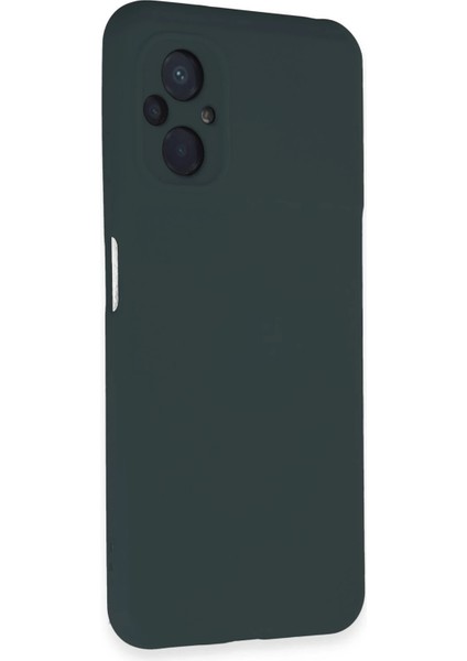 Xiaomi Poco M5 Kılıf Nano Içi Kadife Silikon - Koyu Yeşil Bstmy