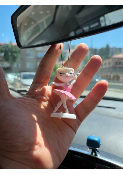 Ballerina Cappuccino Araç Süsü Brainrot Figür Tiktok Ai Karakter Tung Tung Sevgilisi Meme Figür