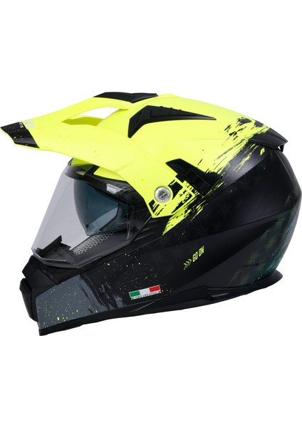 Sw X60 Sand Yellow Black Cross Kask