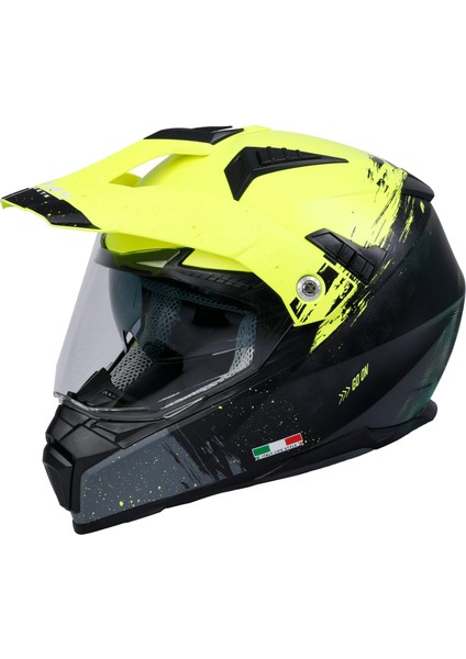 Sw X60 Sand Yellow Black Cross Kask