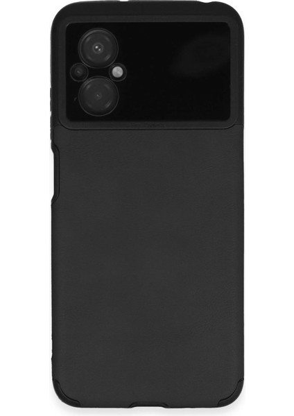 Xiaomi Poco M5 Kılıf Loop Deri Silikon - Siyah Bstmy