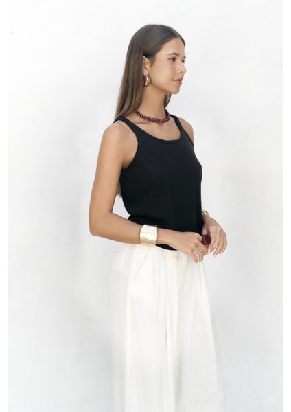 Salnor Basic Siyah Crop