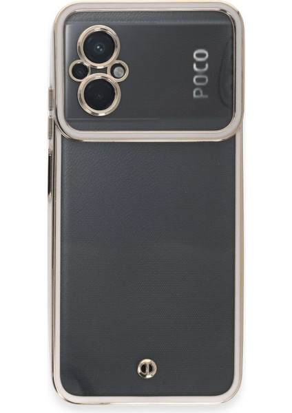 Xiaomi Poco M5 Kılıf Liva Lens Silikon - Beyaz Bstmy