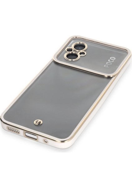 Xiaomi Poco M5 Kılıf Liva Lens Silikon - Beyaz Bstmy