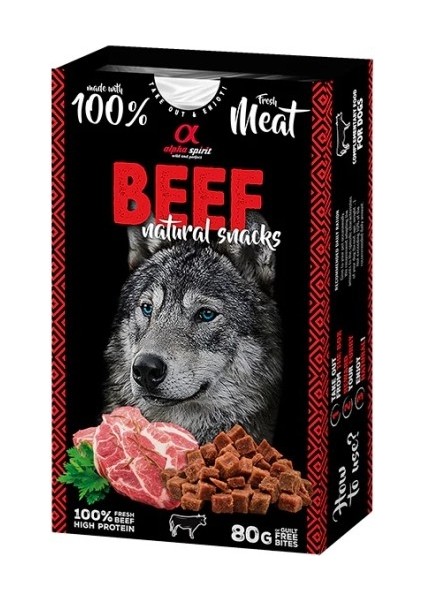 Doğal Atıştırmalık Sığır Etli Köpek Ödülü 80 gr
