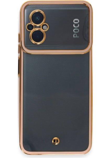 Xiaomi Poco M5 Kılıf Liva Lens Silikon - Rose Bstmy