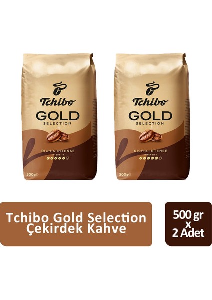 Gold Selection Çekirdek Kahve 500 gr x 2 Adet