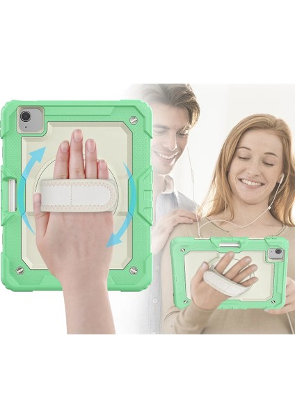 Ipad Pro 11 (2020) Kılıf Strap New Tablet Kapak - Yeşil Bstmy