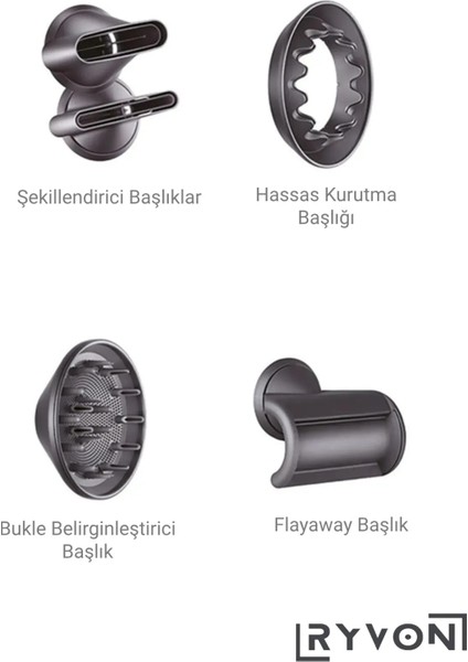 Saç Kurutma ve Şekillendirici Full Set 12IN1