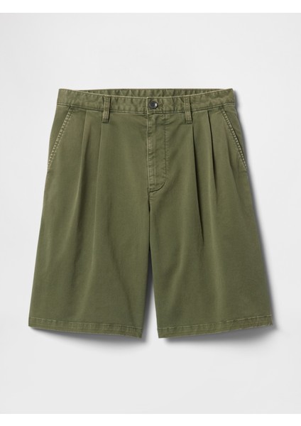 Erkek Yeşil Pileli Khaki Şort fiyatları