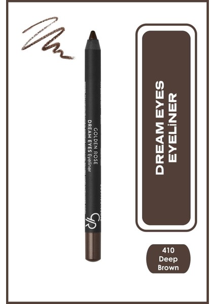 Dream Eyes Eyeliner No:410 Deep Brown - Göz Kalemi - 8691190142100