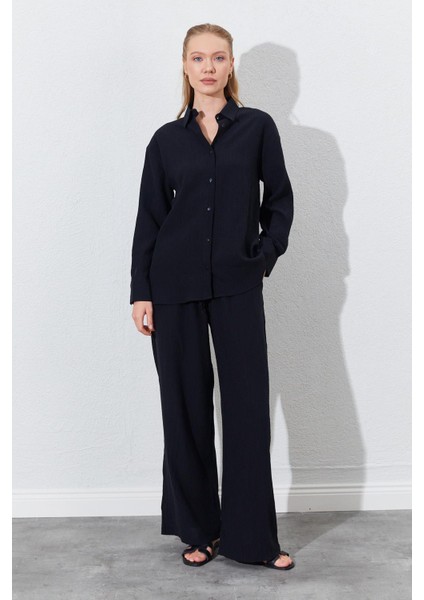 Kadın Siyah Oversize Gömlek indirimleri