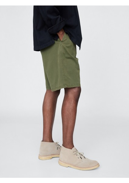 Erkek Yeşil Pileli Khaki Şort indirimleri