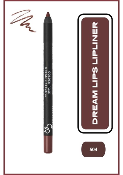 Dream Lips Lipliner No: 504 Rose Brown - Dudak Kalemi - 8691190391041