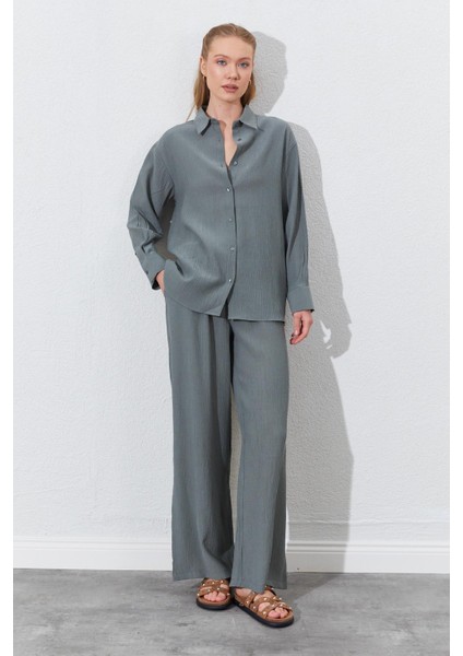 Kadın Haki Oversize Gömlek indirimleri