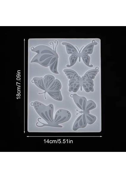 Çoklu Kolye Küpe Toka Anahtarlık Epoksi Reçine Silikon Kalıp Kelebek Figürleri fırsatları