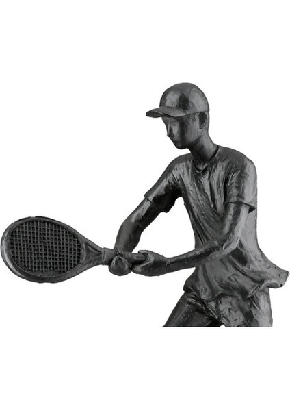 Gılde 2'li Dekoratif Golf Poli Siyah Büyük Boy L.7 cm W.10 cm H.21 cm - 2 Adet
