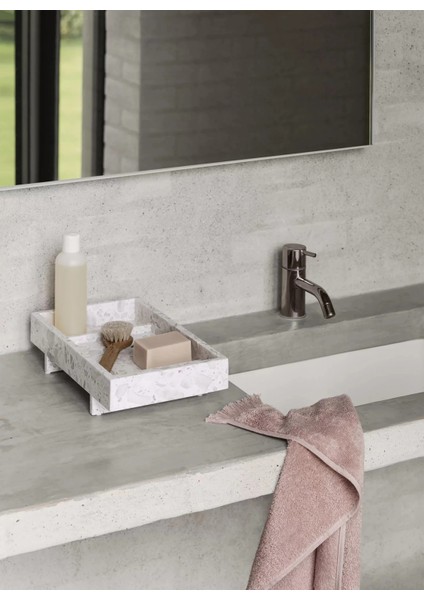 Abento 30X18 cm Mermer Ayaklı Dekoratif Tepsi Skulptürel Tasarım fiyatları