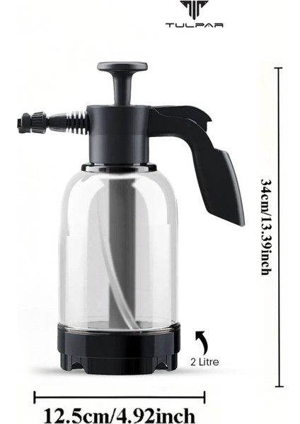 Yüksek Basınçlı 2 Başlıklı Su & Köpük Pompası 2 Litre Çok Amaçlı Kullanım Su Köpük Püskürtücü
