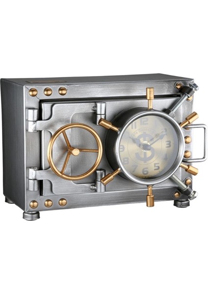 Gılde Kumbara Zemin/masa Saati Kasa Metal Gümüş Renkli L.17 cm G.24 cm Y.18 cm fiyatları