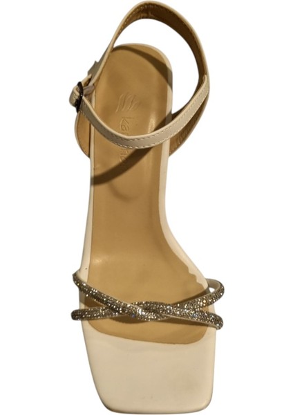 Kadın Taşlı Çapraz Bantlı Abiye Ayakk fırsatları