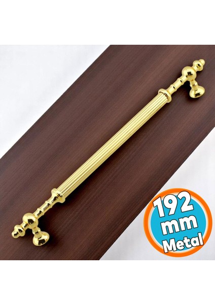 Mobilya Çekmece Mutfak Dolabı Dolap Kulpları Kulbu Kulpu Altın Gold Metal Kulp 192 Mm- 19.2 cm