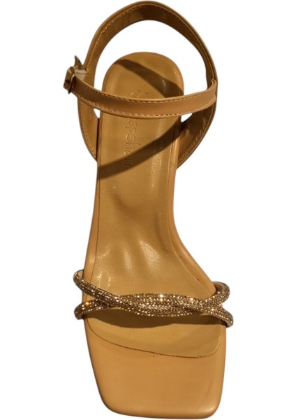 Kadın Taşlı Çapraz Bantlı Abiye Ayakk fırsatları