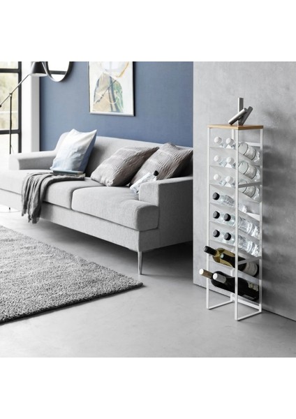 Tower 8 Katlı Ahşap Üst Şişe Rafı Beyaz Renk 88,5 cm fiyatları