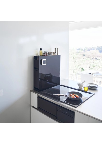 Tower 2 Katlı Kayar Baharat Rafı Siyah Renk 12,5X50-93X52,5 cm fırsatları