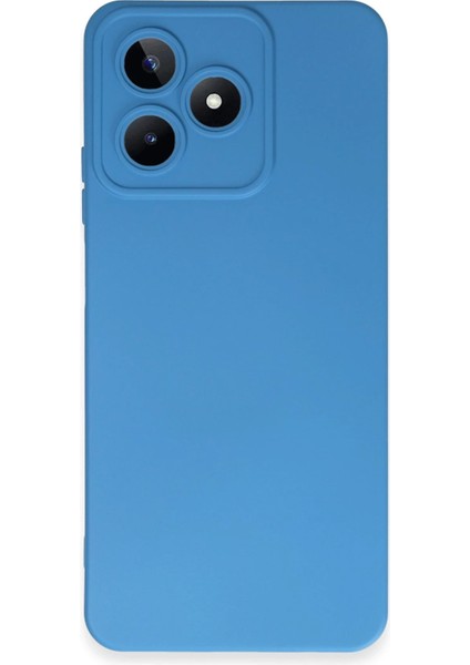 Realme C53 Kılıf Nano Içi Kadife Silikon - Mavi Bstmy