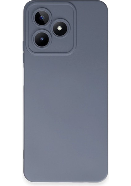 Realme C53 Kılıf Nano Içi Kadife Silikon - Gri Bstmy