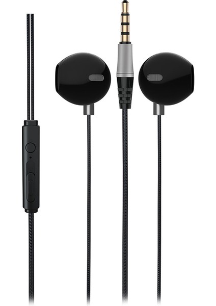 Lenovo Lecoo EH101 3.5mm Jacklı Gümüş Tasarımlı Siyah Kablolu Kulak Içi Mikrofonlu Kulaklık (5131)