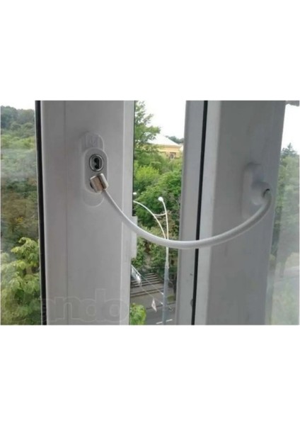 Penkid Çelik Halatlı Kablolu Kapı Pencere Kilidi Beyaz