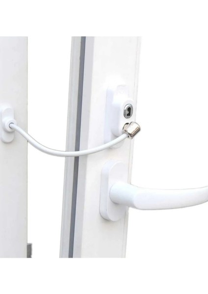 Penkid Çelik Halatlı Kablolu Kapı Pencere Kilidi Beyaz modelleri