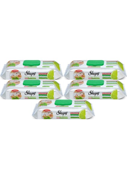 Easy Clean Yüzey Temizlik Mutfak Havlusu - Mendili 50 Yaprak Bergomot Yağlı (5li Set) 250YPRK