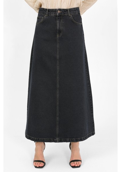 Yüksek Bel A Kesim Denim Etek fiyatları