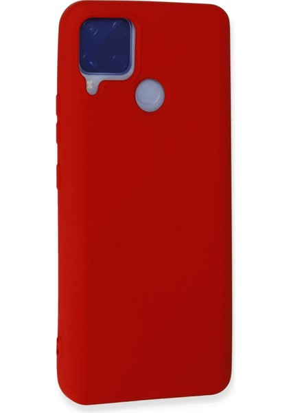 Realme C15 Kılıf Nano Içi Kadife Silikon - Kırmızı Bstmy modelleri