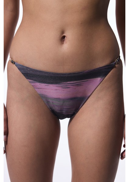 Nixie Side Çizgili Tokalı Slip Bikini Altı