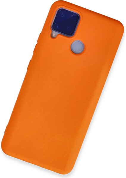 Realme C15 Kılıf Nano Içi Kadife Silikon - Turuncu Bstmy fiyatları
