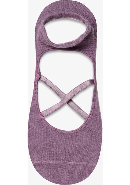 Cross Koyu Mor Babet Çorap