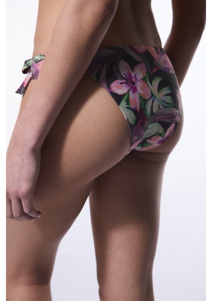 Briella Çiçekli Düşük Bel Brazilian Bikini Altı