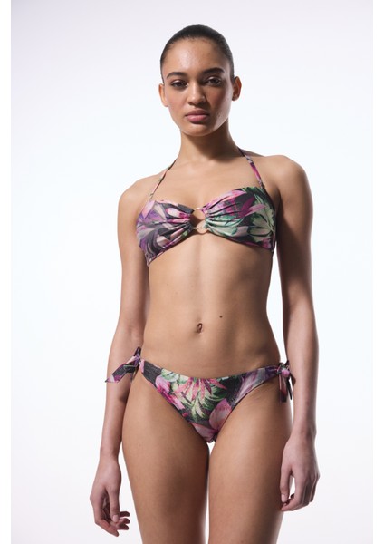 Briella Çiçekli Düşük Bel Brazilian Bikini Altı