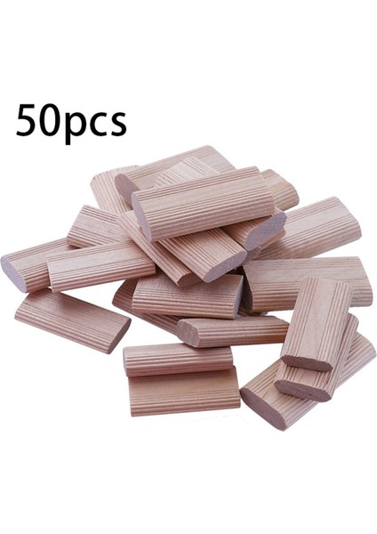 50 Adet 6mm Domino Ahşap Dübel Bağlantı Elemanları, Kayın Ağacı Tapaları (Yurt Dışından)