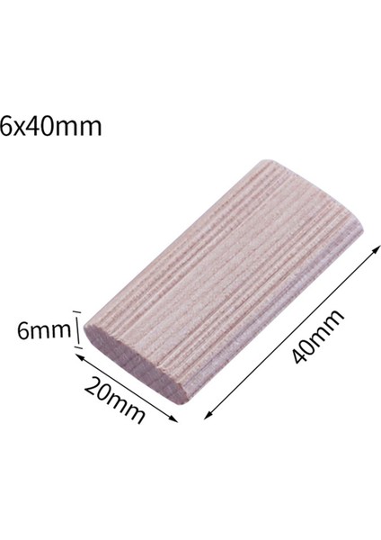 50 Adet 6mm Domino Ahşap Dübel Bağlantı Elemanları, Kayın Ağacı Tapaları (Yurt Dışından)