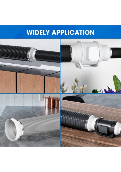 8 Ila 6 Inç Kanal Redüktörü, Kanal Adaptörü 8 Ila 6 Pvc Redüktör (Yurt Dışından)
