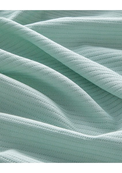 Pretty ivy Soft Tek Kişilik Pike Takımı 150x220 cm Açık Yeşil indirimleri